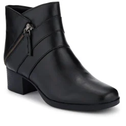 Wide-Fit Breathable Leather Boots - Black