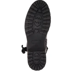 Wide Fit Buckle Ankle Boots - Black