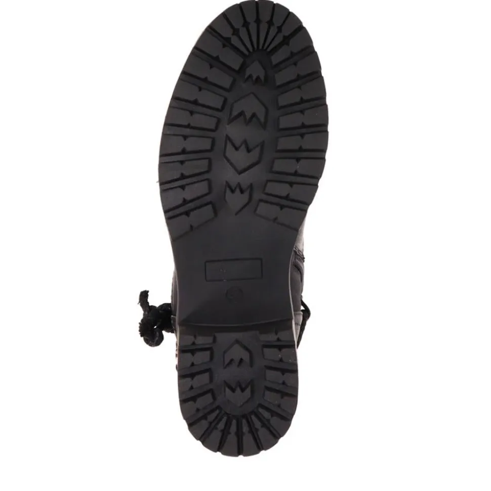 Wide Fit Buckle Ankle Boots - Black