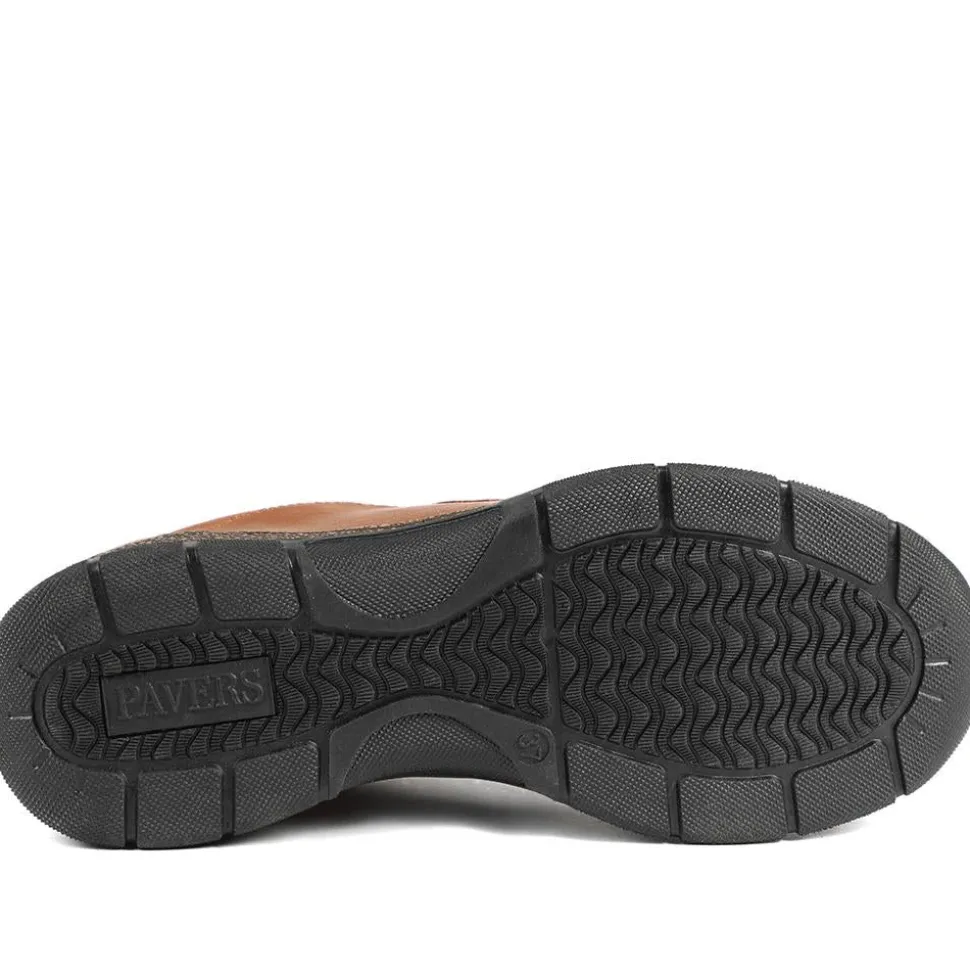 Wide Fit Casual Bungee Lace Shoes - Tan