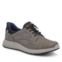 Wide Fit Casual Laced Slip-On Shoes - Grey