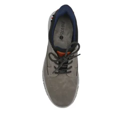 Wide Fit Casual Laced Slip-On Shoes - Grey