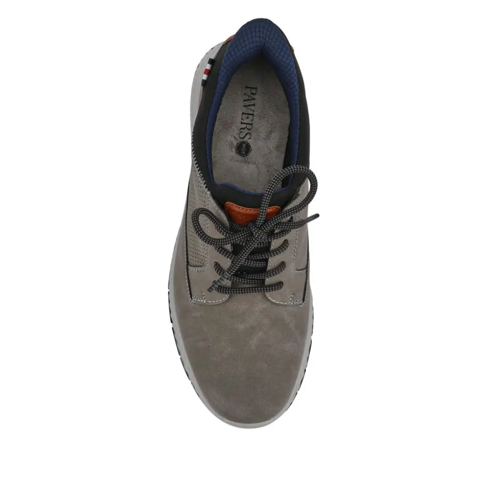 Wide Fit Casual Laced Slip-On Shoes - Grey