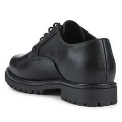 Wide Fit Casual Lace-Up Shoes - Black