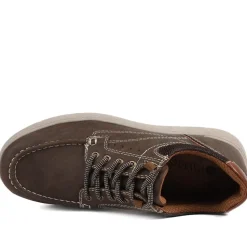 Wide Fit Casual Lace Up Shoes - Brown