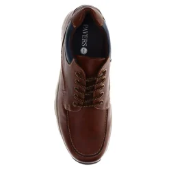 Wide Fit Casual Lace Up Trainers - Brown