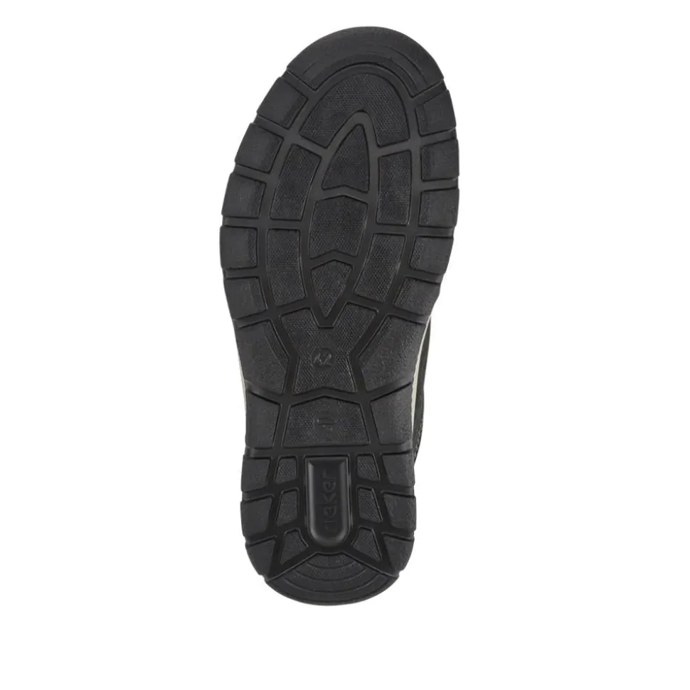 Wide-Fit Casual Leather Shoes - Navy