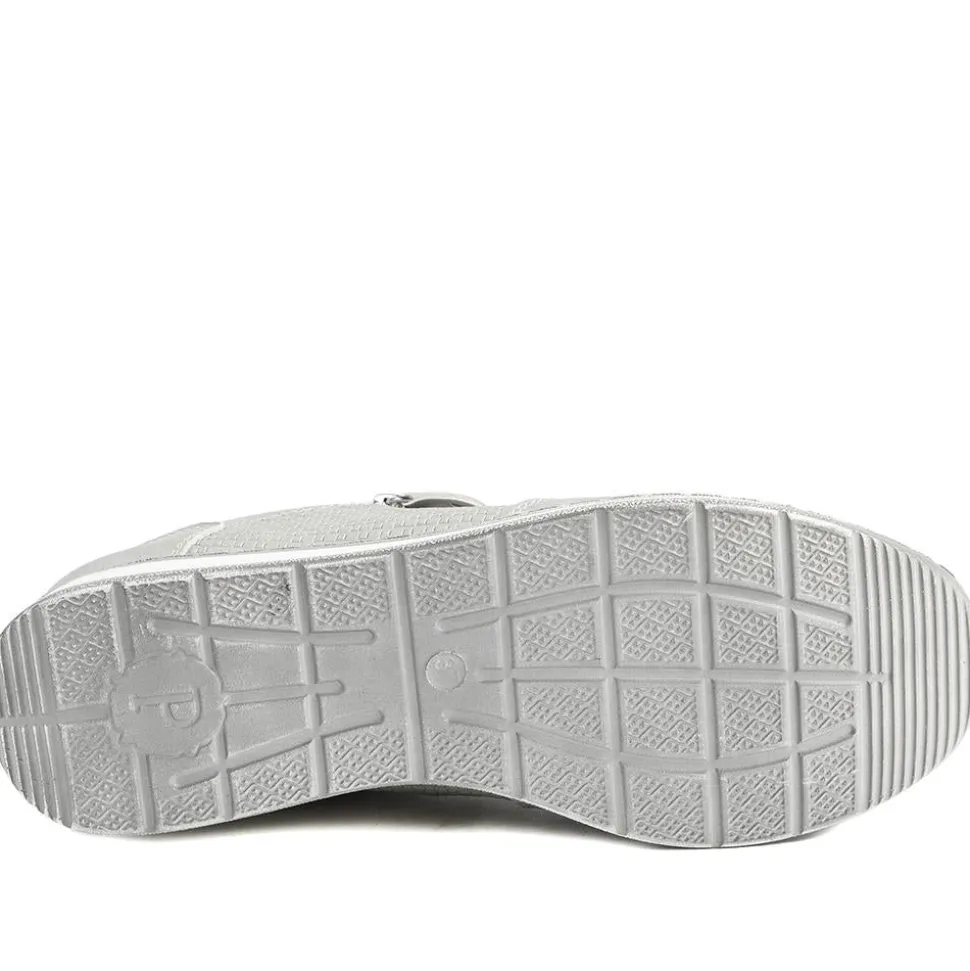 Wide Fit Casual Zip & Lace Trainers - Grey
