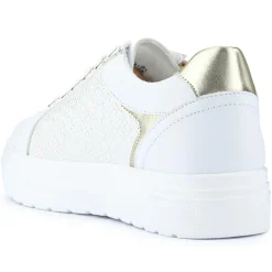 Wide Fit Chunky Lace-Up Trainers - White