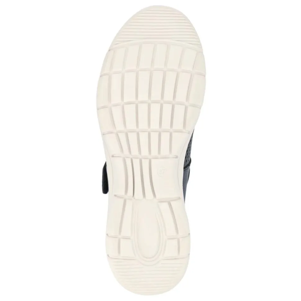 Wide Fit Chunky Leather Mary Janes - Navy