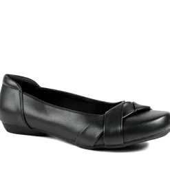 Wide Fit Comfort Ballet Flats - Black