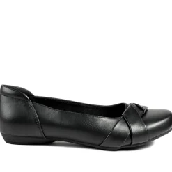Wide Fit Comfort Ballet Flats - Black