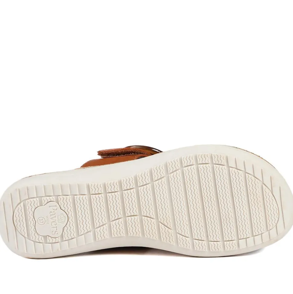 Wide Fit Comfort Toe Post Sandals - Tan
