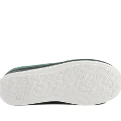 Wide Fit Cosy Antibacterial Full Slippers - Green