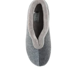 Wide Fit Cosy Antibacterial Full Slippers - Grey