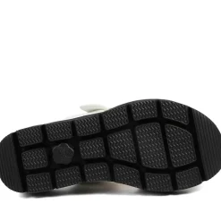 Wide Fit Cushioned Buckled Sandals - White