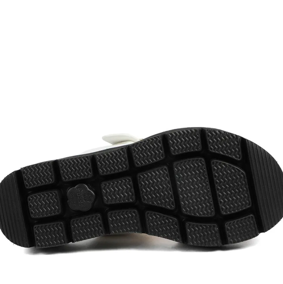 Wide Fit Cushioned Buckled Sandals - White