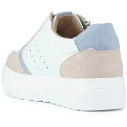 Wide-Fit Dual-Fasten Platform Trainers - White