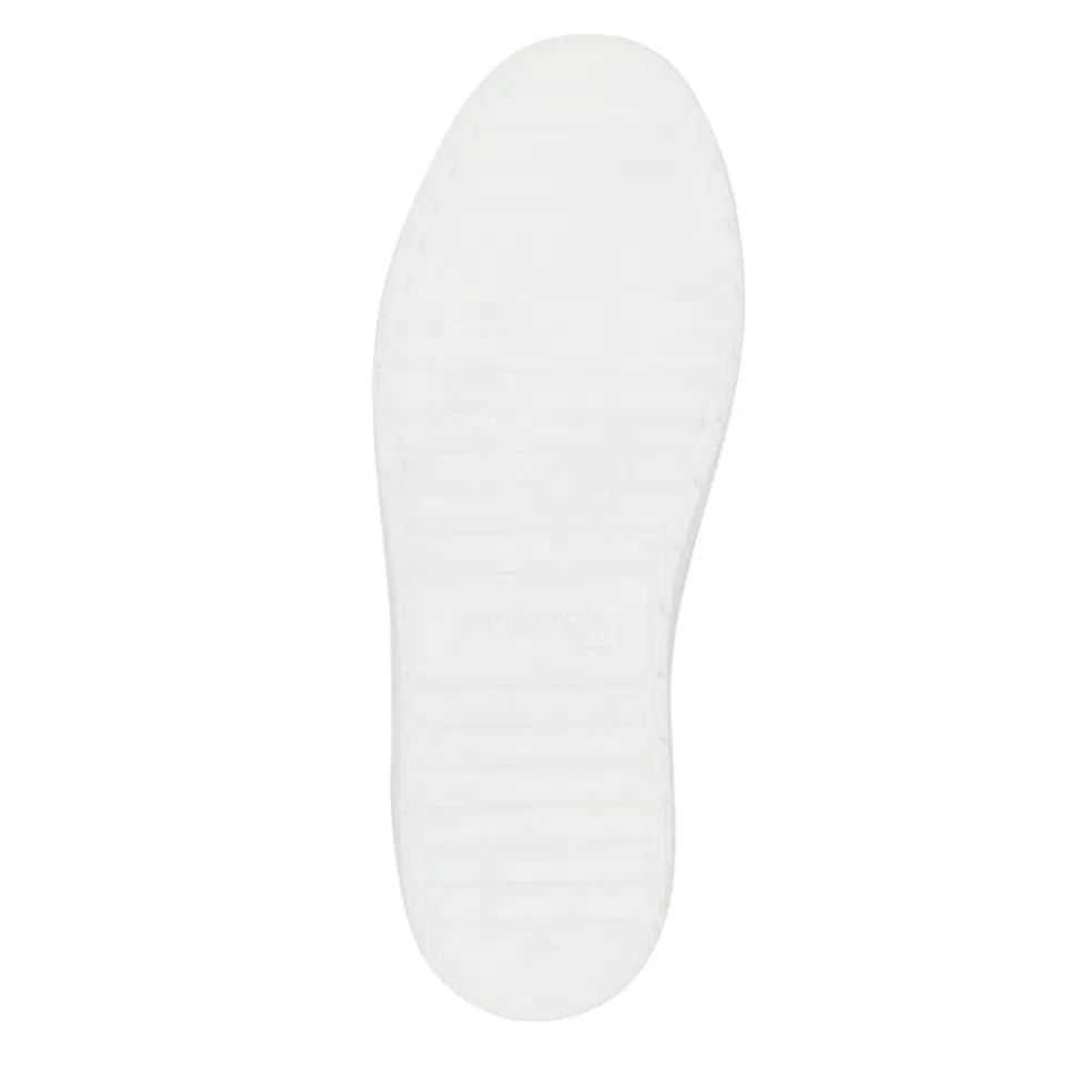 Wide-Fit Dual-Fasten Platform Trainers - White