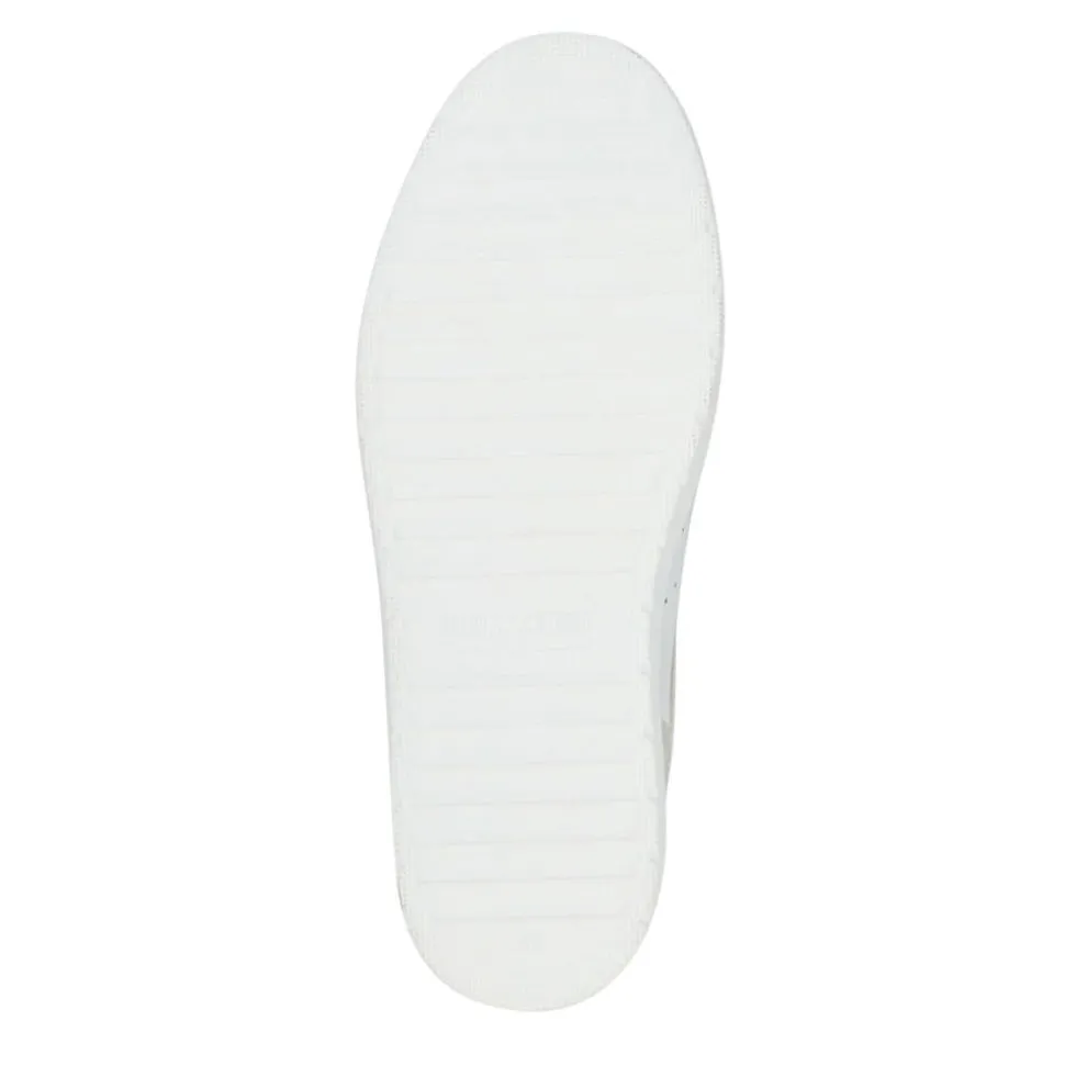 Wide-Fit Dual-Fasten Platform Trainers - White Multi