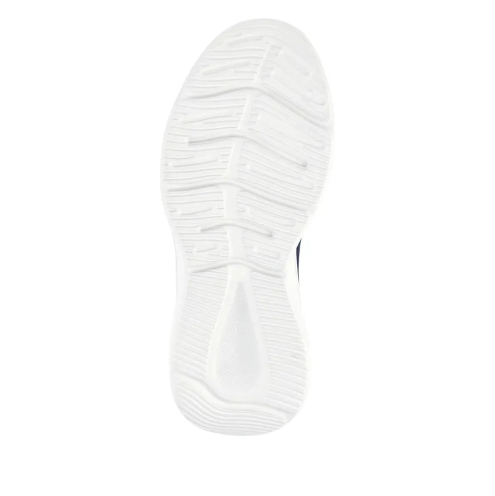 Wide Fit Easy Step In Bungee Lace Trainers - Navy