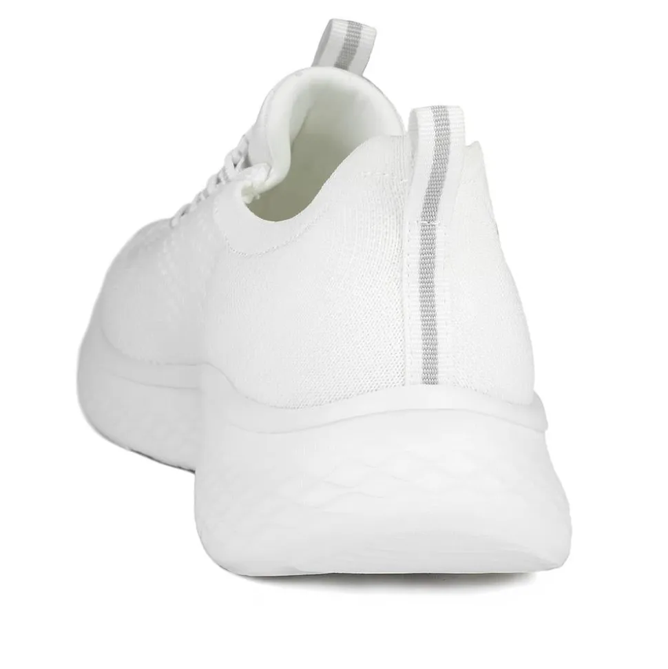 Wide Fit Easy Step In Bungee Lace Trainers - White