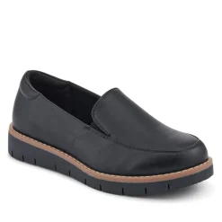 Wide Fit Elasticated Slip-On Shoes - Black