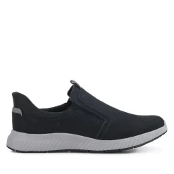 Wide Fit Elasticated Slip-On Shoes - Black