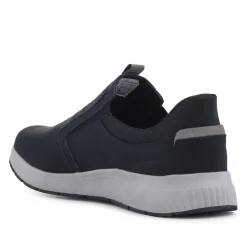 Wide Fit Elasticated Slip-On Shoes - Black