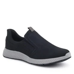 Wide Fit Elasticated Slip-On Shoes - Black