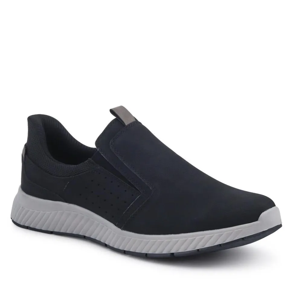 Wide Fit Elasticated Slip-On Shoes - Black