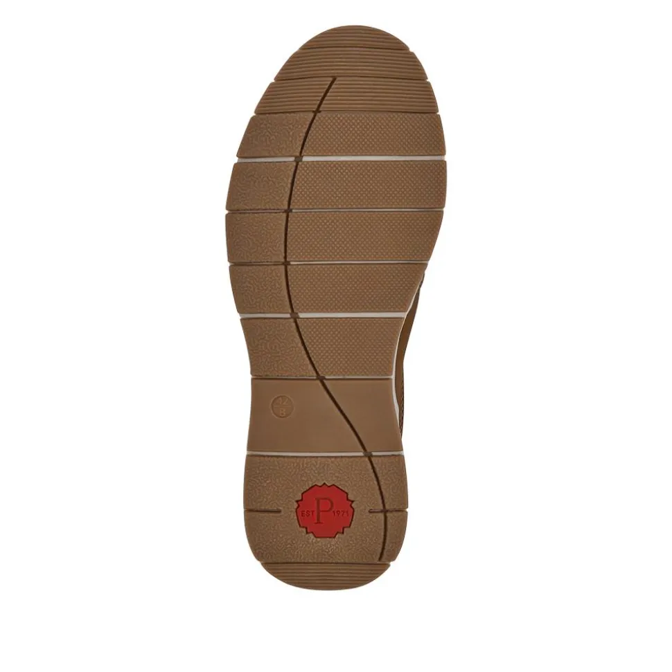 Wide Fit Elasticated Slip-On Shoes - Brown
