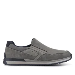 Wide Fit Elasticated Slip On Shoes - Grey