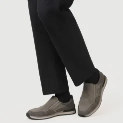 Wide Fit Elasticated Slip On Shoes - Grey