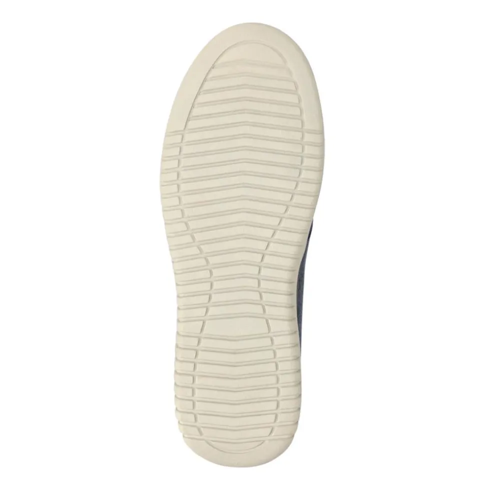 Wide-Fit Fabric Slip-On Shoes - Navy