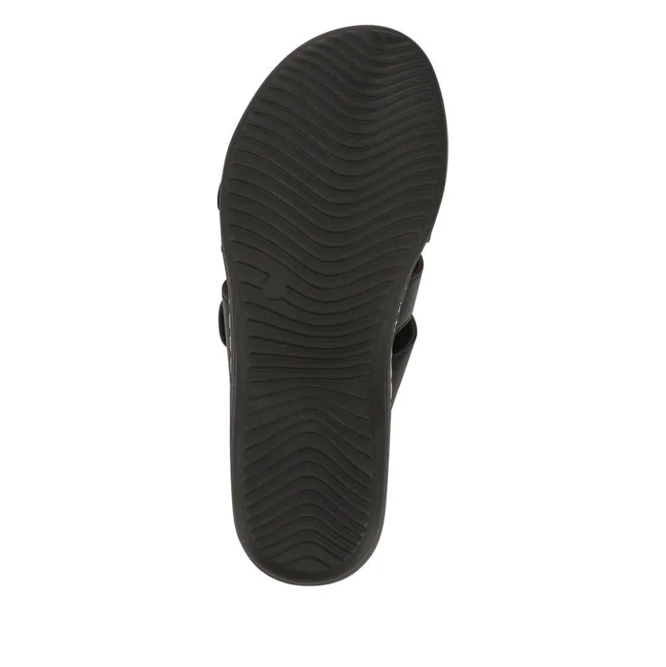 Wide Fit Fully Adjustable Mules - Black