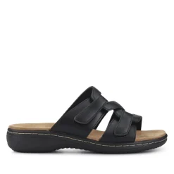 Wide Fit Fully Adjustable Mules - Black