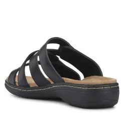 Wide Fit Fully Adjustable Mules - Black
