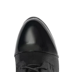 Wide Fit Lace-Up Ankle Boots - Black