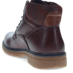 Wide Fit Lace-Up Casual Boots - Dark Brown