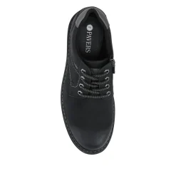Wide Fit Lace Up Casual Shoes - Black