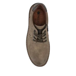 Wide Fit Lace Up Casual Shoes - Khaki