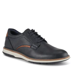 Wide Fit Lace-Up Casual Shoes - Navy