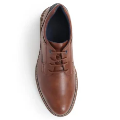 Wide Fit Lace-Up Casual Shoes - Tan