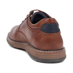 Wide Fit Lace-Up Casual Shoes - Tan