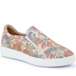 Wide Fit Ladies' Slip-On Shoes - Floral