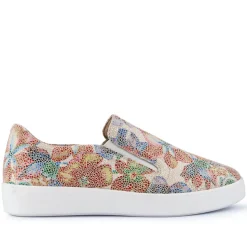 Wide Fit Ladies' Slip-On Shoes - Floral