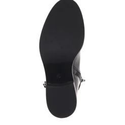 Wide-Fit Leather Ankle Boots - Black