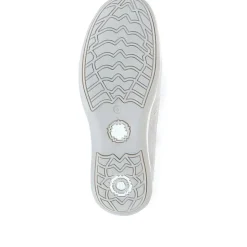 Wide Fit Leather Arch Support Trainers - Denim