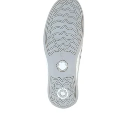 Wide Fit Leather Arch Support Trainers - Grey Floral